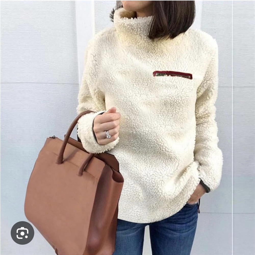 Cozy Cream Sherpa Sweater